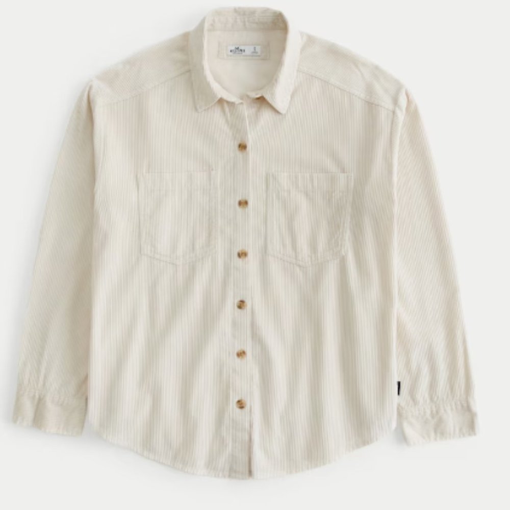 Hollister Oversized Corduroy Shirt